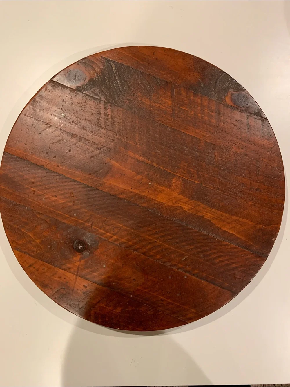 Rustic Round Wooden Lazy Susan
